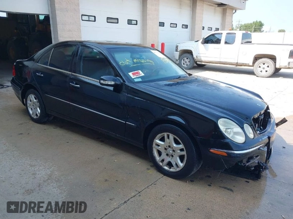 2003 Mercedes-Benz E-Class 3.2L with VIN WDBUF65J93A234140, listed as a IAAI auction lot 40313345 with 1 mi miles. Bid and sale history available at carsss.com. Image 1.