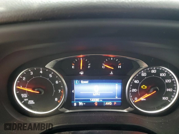 2020 GMC Acadia SLT with VIN 1GKKNULS6LZ132957, listed as a Copart auction lot 44525725 with 140,060 mi miles and Salvage Title. Bid and sale history available at DreamBid. Image 9.