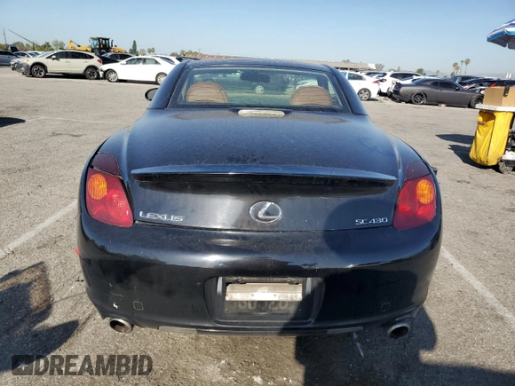 2004 Lexus SC 430 z VIN JTHFN48Y540055464, wystawiony jako Copart lot #52192445 z przebiegiem 188 693 mil mil oraz Szkoda całkowita • Salvage title. Historia ofert i sprzedaży dostępna na DreamBid. Obrazek 6.