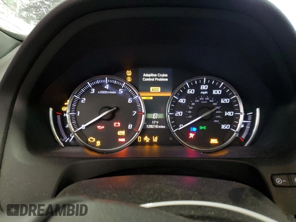 2020 Acura TLX w/Technology Pkg with VIN 19UUB1F59LA001720, listed as a Copart auction lot 45046615 with 128,218 mi miles and Salvage Title. Bid and sale history available at carsss.com. Image 9.