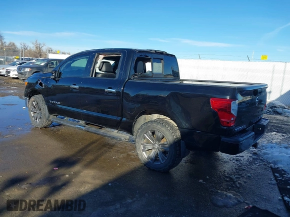 2017 Nissan Titan SV with VIN 1N6AA1E50HN505382, listed as a IAAI auction lot 41414112 with 89,536 mi miles and . Bid and sale history available at DreamBid. Image 3.