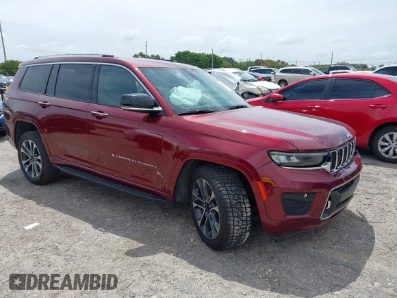 2021 Jeep Grand Cherokee Overland with VIN 1C4RJJDG7M8204108, listed as a IAAI auction lot 42005428 with 68,369 mi miles and . Bid and sale history available at DreamBid. Image 1.
