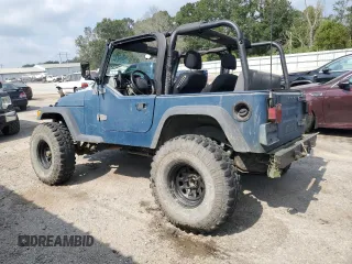 1997 Jeep Wrangler Sport with VIN 1J4FY19S8VP455362, listed as a Copart auction lot 75990644 with 236,347 mi miles and Salvage Title. Bid and sale history available at carsss.com. Image 2.