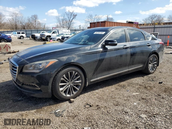 2015 Hyundai Genesis 3.8L with VIN KMHGN4JE7FU084770, listed as a Copart auction lot 50250765 with Not Provided miles and Salvage Title. Bid and sale history available at DreamBid. Image 1.
