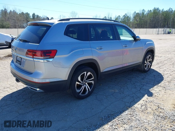 2023 Volkswagen Atlas SE with VIN 1V2WR2CAXPC505406, listed as a IAAI auction lot 41718065 with 44,305 mi miles and . Bid and sale history available at DreamBid. Image 4.