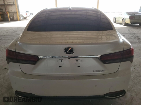 2021 Lexus LS 500 with VIN JTHD51FF7M5013985, listed as a Copart auction lot 65029914 with 17,464 mi miles and Salvage title. Bid and sale history available at DreamBid. Image 6.