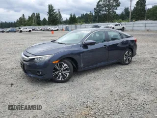 2016 Honda Civic EX-T with VIN 19XFC1F46GE215336, listed as a Copart auction lot 61679035 with 65,742 mi miles and Salvage title. Bid and sale history available at DreamBid. Image 1.