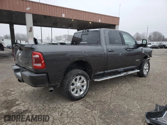 2023 Ram 2500 Laramie with VIN 3C6UR5FL5PG616179, listed as a Copart auction lot 84209194 with 0 mi miles and Salvage Title. Bid and sale history available at carsss.com. Image 3.