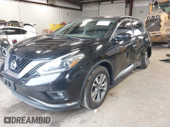 2018 Nissan Murano SL with VIN 5N1AZ2MH7JN132341, listed as a IAAI auction lot 41838334 with 79,516 mi miles. Bid and sale history available at carsss.com. Image 2.