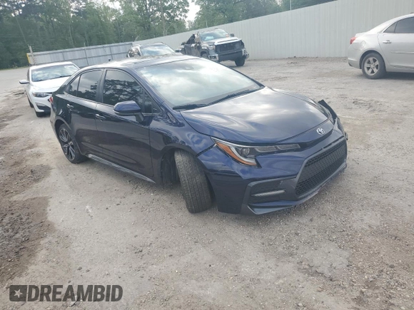2020 Toyota Corolla XSE with VIN JTDT4RCE7LJ000475, listed as a Copart auction lot 51596105 with 96,782 mi miles and Salvage Title. Bid and sale history available at carsss.com. Image 4.