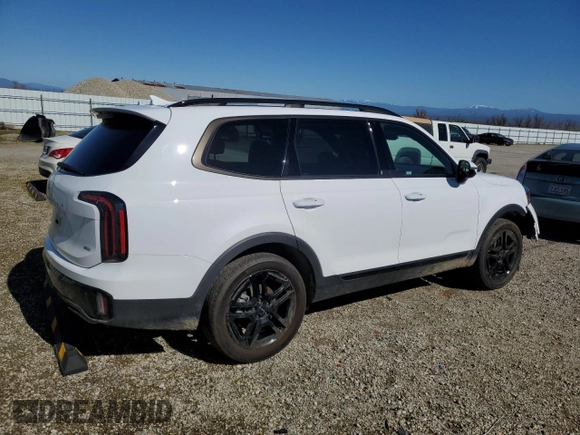 2024 Kia Telluride SX X-Line with VIN 5XYP5DGC1RG528869, listed as a Copart auction lot 46706075 with 13,779 mi miles and Salvage Title. Bid and sale history available at carsss.com. Image 3.