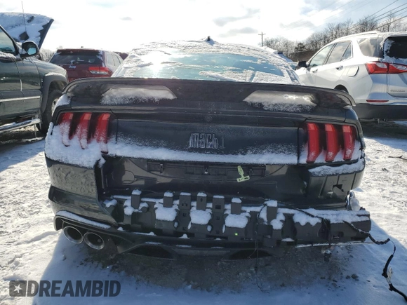 2022 Ford Mustang Mach 1 with VIN 1FA6P8R00N5555053, listed as a Copart auction lot 45270985 with Not provided miles and Salvage title. Bid and sale history available at DreamBid. Image 6.