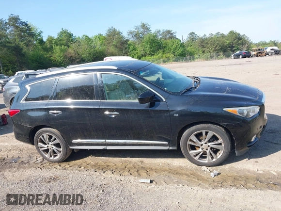 2015 Infiniti QX60 with VIN 5N1AL0MN3FC535859, listed as a IAAI auction lot 42010058 with 160,356 mi miles. Bid and sale history available at carsss.com. Image 13.