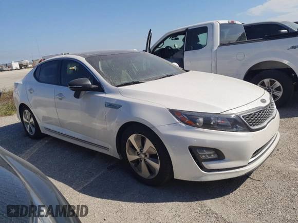 2014 Kia Optima Hybrid EX with VIN KNAGN4AD5E5066639, listed as a Copart auction lot 74722304 with 0 mi miles and Salvage Title. Bid and sale history available at carsss.com. Image 4.
