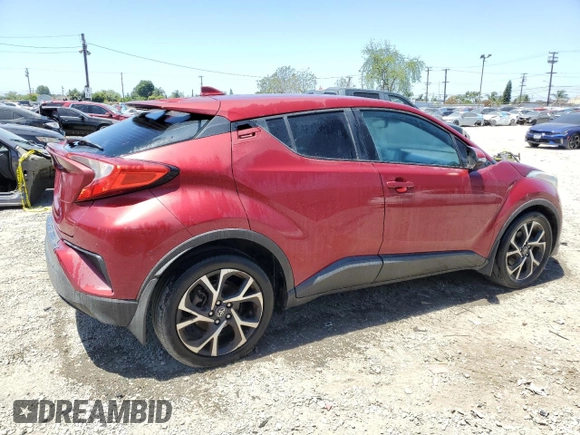 2018 Toyota C-HR XLE with VIN NMTKHMBX7JR011965, listed as a Copart auction lot 56213215 with 147,243 mi miles and Salvage Title. Bid and sale history available at DreamBid. Image 3.