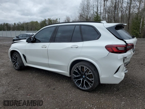 2020 BMW X5 M Competition with VIN 5YMJU0C07L9D71042, listed as a Copart auction lot 75059483 with 0 mi miles. Bid and sale history available at carsss.com. Image 2.