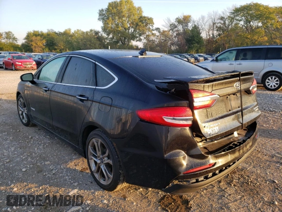 2020 Ford Fusion Hybrid Titanium with VIN 3FA6P0RU6LR100352, listed as a Copart auction lot 61331832 with 52,038 mi miles. Bid and sale history available at carsss.com. Image 3.
