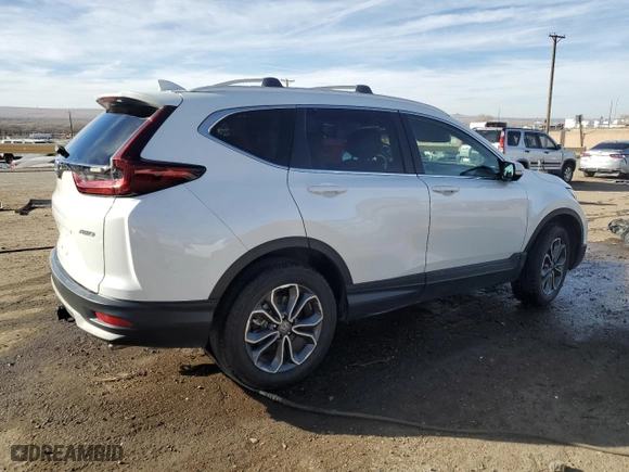 2022 Honda CR-V EX with VIN 7FARW2H52NE040160, listed as a Copart auction lot 43284745 with 21,469 mi miles and Salvage Title. Bid and sale history available at carsss.com. Image 3.