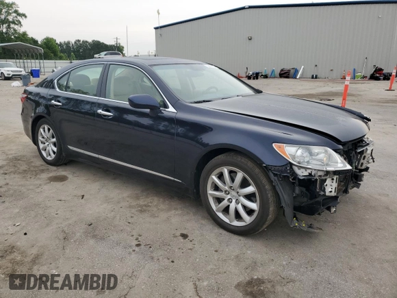 2008 Lexus LS 460 with VIN JTHBL46F885064674, listed as a Copart auction lot 59436135 with 82,197 mi miles and Salvage title. Bid and sale history available at DreamBid. Image 4.