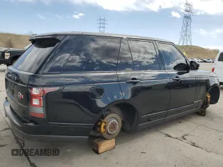 2014 Land Rover Range Rover Supercharged with VIN SALGS2TF8EA195067, listed as a Copart auction lot 53537105 with 131,368 mi miles and Salvage Title. Bid and sale history available at DreamBid. Image 3.