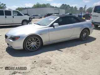 2005 BMW 6 Series 645Ci with VIN WBAEK73455B327042, listed as a Copart auction lot 55254765 with 91,389 mi miles and Clean Title. Bid and sale history available at carsss.com. Image 1.