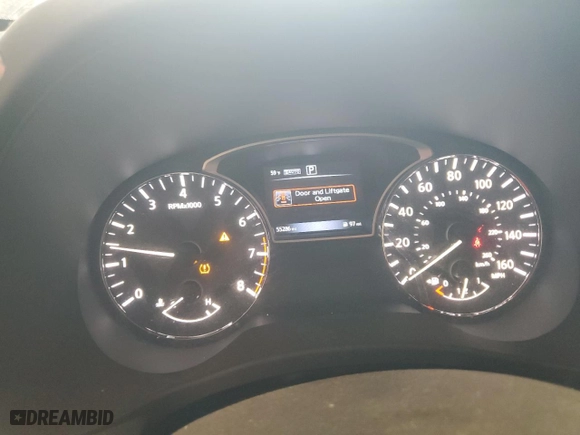 2017 Nissan Pathfinder S with VIN 5N1DR2MM7HC911576, listed as a Copart auction lot 48549975 with 55286 miles and Salvage Title. Bid and sale history available at carsss.com. Image 9.