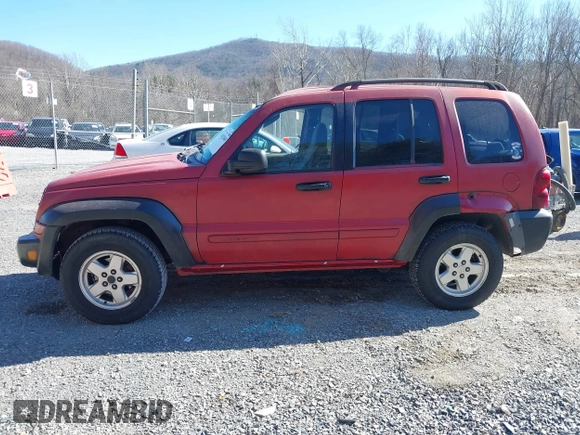 2005 Jeep Liberty Sport with VIN 1J4GL48K35W645419, listed as a IAAI auction lot 41823845 with 168,896 mi miles. Bid and sale history available at carsss.com. Image 14.