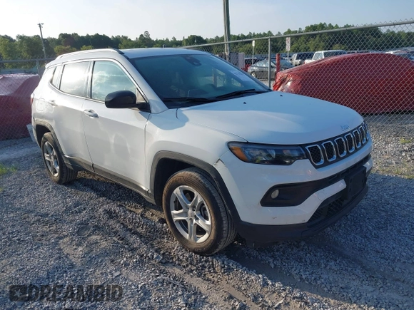 2024 Jeep Compass Latitude with VIN 3C4NJDBN5RT607238, listed as a IAAI auction lot 42732895 with 43,063 mi miles and . Bid and sale history available at DreamBid. Image 1.