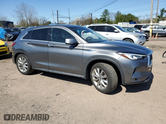 2019 Infiniti QX50 Essential with VIN 3PCAJ5M32KF132992, listed as a Copart auction lot 52407315 with 67,441 mi miles and Salvage Title. Bid and sale history available at DreamBid. Image 4.