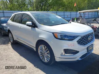 2022 Ford Edge Titanium with VIN 2FMPK4K97NBA62590, listed as a IAAI auction lot 42233156 with 37,746 mi miles and . Bid and sale history available at DreamBid. Image 1.