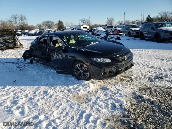 2018 Honda Civic Hatchback EX-L Navi with VIN SHHFK7H8XJU218388, listed as a Copart auction lot 88000255 with 57,985 mi miles and Salvage Title. Bid and sale history available at carsss.com. Image 10.