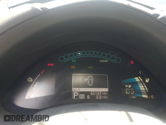 2016 Nissan LEAF S с VIN 1N4BZ0CP3GC314957, выставлен на аукционе Copart как лот 60990485 с пробегом 65 137 миль миль и Списание • Salvage title. История ставок и продаж доступна на DreamBid. Изображение 9.