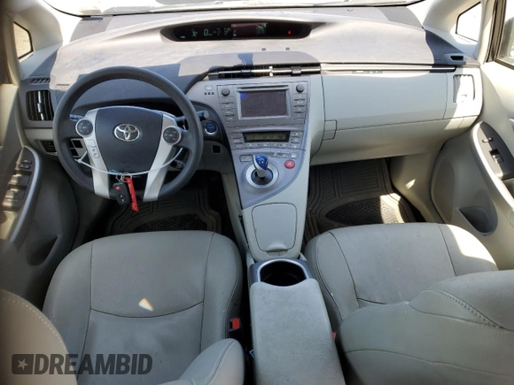 2014 Toyota Prius Four with VIN JTDKN3DU7E1756676, listed as a Copart auction lot 52323465 with 95,090 mi miles and Salvage Title. Bid and sale history available at DreamBid. Image 8.