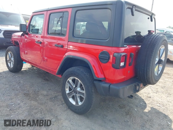 2020 Jeep Wrangler Unlimited Sahara with VIN 1C4HJXEN0LW184564, listed as a IAAI auction lot 42439173 with 79,426 mi miles and . Bid and sale history available at DreamBid. Image 3.