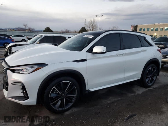 2024 Infiniti QX50 Sport with VIN 3PCAJ5FB1RF112540, listed as a Copart auction lot 85435974 with 3,055 mi miles and Salvage Title. Bid and sale history available at DreamBid. Image 1.