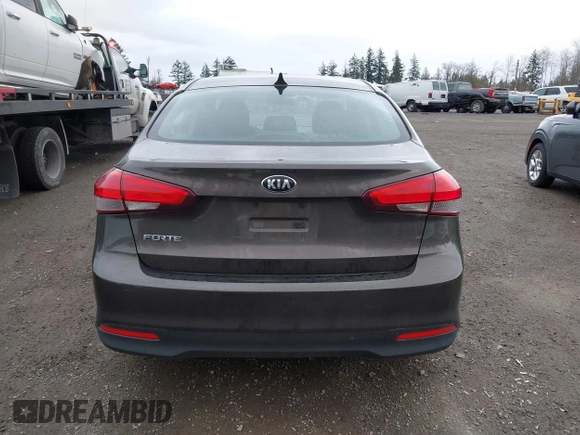 2017 Kia Forte LX with VIN 3KPFK4A74HE018334, listed as a IAAI auction lot 41867916 with 91,671 mi miles. Bid and sale history available at carsss.com. Image 16.
