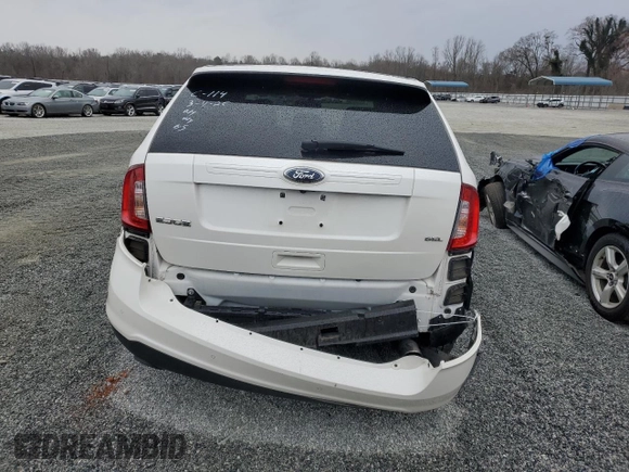 2013 Ford Edge SEL with VIN 2FMDK3JC0DBB22086, listed as a Copart auction lot 48160145 with 180,614 mi miles and Salvage Title. Bid and sale history available at carsss.com. Image 6.