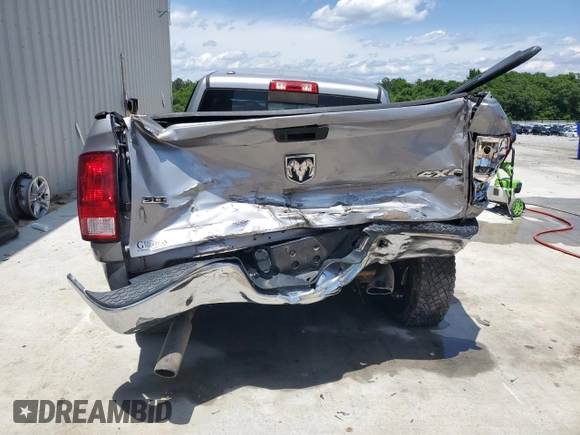2019 Ram 1500 Big Horn with VIN 1C6RR7TT6KS714855, listed as a Copart auction lot 56147635 with 104,312 mi miles and Non repairable. Bid and sale history available at DreamBid. Image 6.