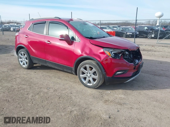 2017 Buick Encore Essence with VIN KL4CJCSB4HB172293, listed as a IAAI auction lot 41482029 with 107,685 mi miles and . Bid and sale history available at carsss.com. Image 1.