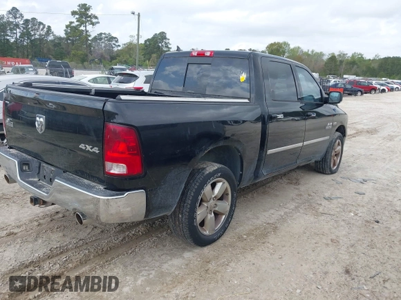 2013 Ram 1500 Outdoorsman with VIN 1C6RR7LT8DS556814, listed as a IAAI auction lot 41947903 with 105,399 mi miles. Bid and sale history available at carsss.com. Image 4.