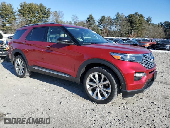 2021 Ford Explorer Platinum with VIN 1FM5K8HC4MGA00511, listed as a Copart auction lot 89359525 with 46,886 mi miles and Salvage Title. Bid and sale history available at carsss.com. Image 4.