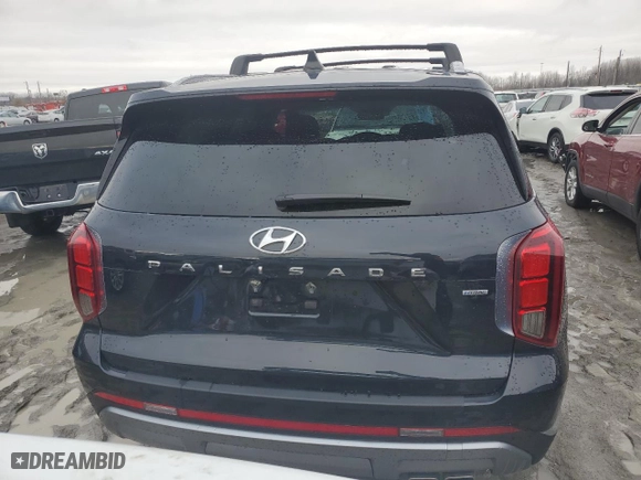2023 Hyundai Palisade Limited with VIN KM8R5DGE4PU576111, listed as a Copart auction lot 81529973 with 13,526 mi miles and Salvage Title. Bid and sale history available at carsss.com. Image 6.
