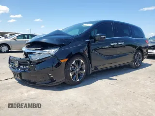 2021 Honda Odyssey Elite z VIN 5FNRL6H91MB006353, wystawiony jako Copart lot #54385155 z przebiegiem 79 655 mil mil oraz Szkoda całkowita • Salvage title. Historia ofert i sprzedaży dostępna na DreamBid. Obrazek 1.
