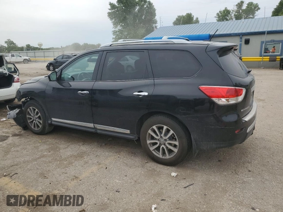 2016 Nissan Pathfinder SL with VIN 5N1AR2MM4GC612435, listed as a Copart auction lot 55487345 with 161,421 mi miles and Salvage title. Bid and sale history available at DreamBid. Image 2.