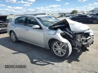 2011 Infiniti G25 Journey with VIN JN1DV6AP5BM830070, listed as a Copart auction lot 71810004 with 145,814 mi miles and Salvage Title. Bid and sale history available at DreamBid. Image 4.