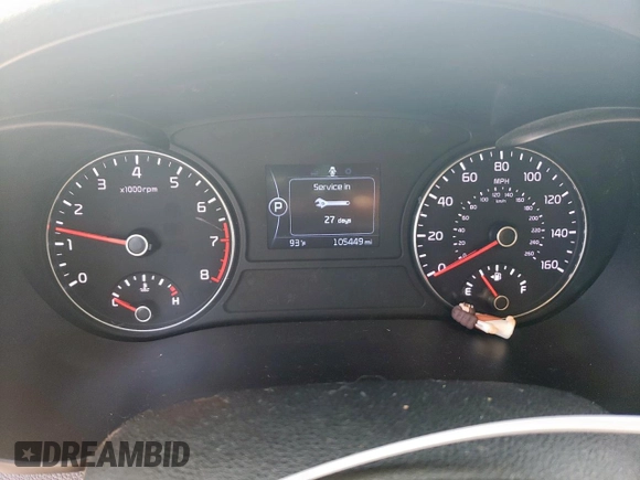 2017 Kia Optima LX with VIN 5XXGT4L32HG139088, listed as a Copart auction lot 57840865 with 115,449 mi miles and Salvage title. Bid and sale history available at DreamBid. Image 9.