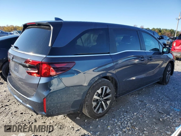 2025 Honda Odyssey EX-L with VIN 5FNRL6H68SB010600, listed as a Copart auction lot 84069294 with Not Provided miles and Salvage Title. Bid and sale history available at carsss.com. Image 3.