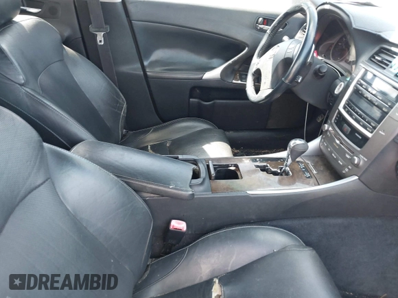 2009 Lexus IS with VIN JTHBK262995088777, listed as a IAAI auction lot 41908060 with 174,386 mi miles. Bid and sale history available at carsss.com. Image 5.