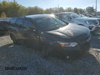 2021 Chevrolet Traverse RS with VIN 1GNERJKW4MJ127876, listed as a Copart auction lot 80226464 with 124,457 mi miles and Salvage Title. Bid and sale history available at carsss.com. Image 4.