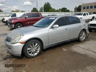 2004 Infiniti G35 w/Leather with VIN JNKCV51F74M704563, listed as a Copart auction lot 70261754 with 160,733 mi miles and Salvage Title. Bid and sale history available at DreamBid. Image 1.